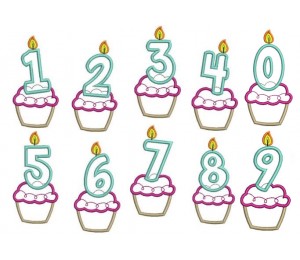 Stickserie - Geburtstagsmuffins Satin